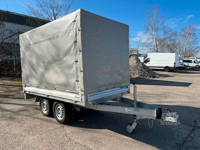 Car trailer UNSINN FZ-TECHNIK EB H 2715-20-13 Plane u. Spriegel 100 Kmh