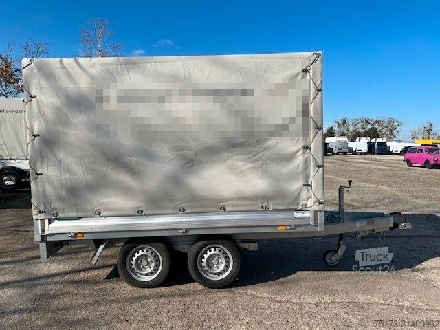 Car trailer UNSINN FZ-TECHNIK EB H 2715-20-13 Plane u. Spriegel 100 Kmh