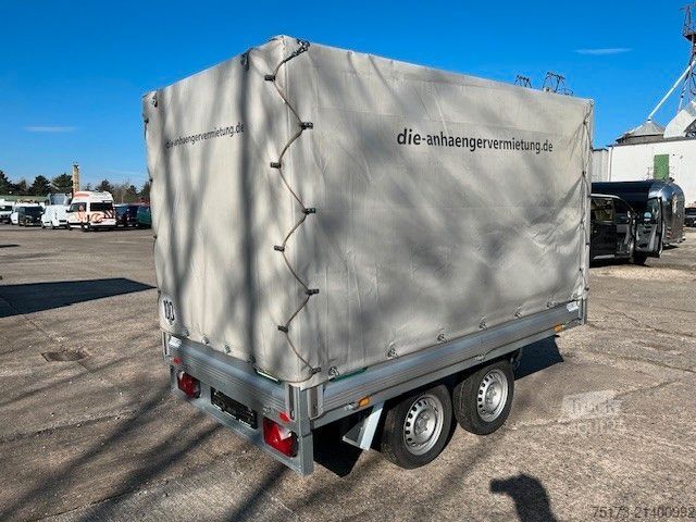 Car trailer UNSINN FZ-TECHNIK EB H 2715-20-13 Plane u. Spriegel 100 Kmh