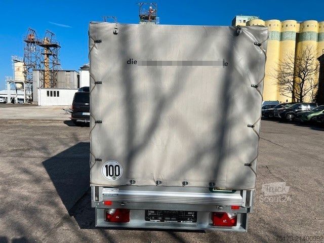 Car trailer UNSINN FZ-TECHNIK EB H 2715-20-13 Plane u. Spriegel 100 Kmh