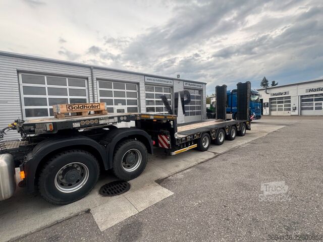 Alacsony rakfelületű félpótkocsi GOLDHOFER STZ-MPA-4-55/80 A 12 t Achsen 1500 mm  Sattelhöh