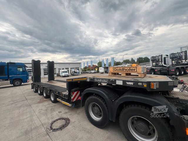 Alacsony rakfelületű félpótkocsi GOLDHOFER STZ-MPA-4-55/80 A 12 t Achsen 1500 mm  Sattelhöh