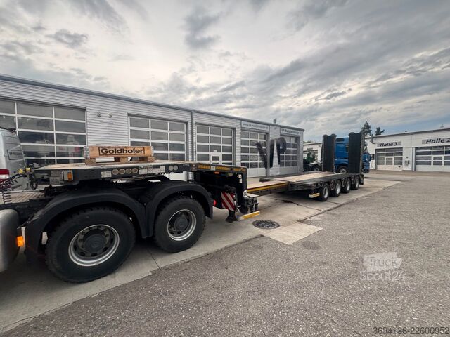 Alacsony rakfelületű félpótkocsi GOLDHOFER STZ-MPA-4-55/80 A 12 t Achsen 1500 mm  Sattelhöh