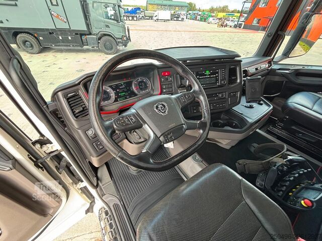 Krokarmssystem Scania R 580 8x2*6 PK 78002 + JIB / PALFINGER T15 ton ...