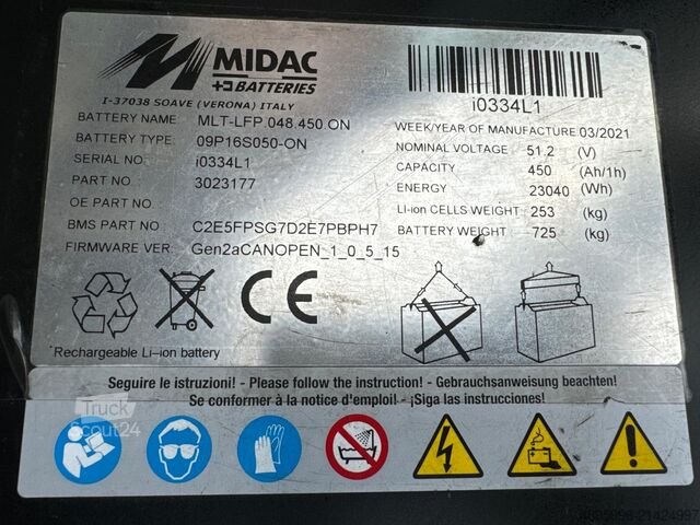 Carretilla elevadora de 3 ruedas DOOSAN B15T-7/2021y./ Lithium battery/New price