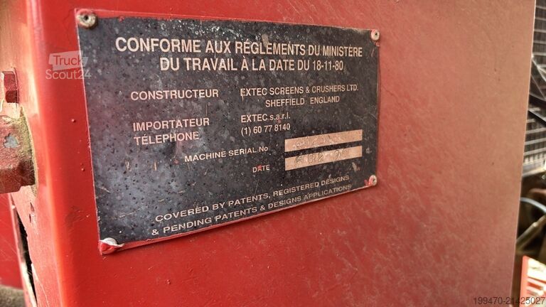 Instalație de cernere Extec 5000