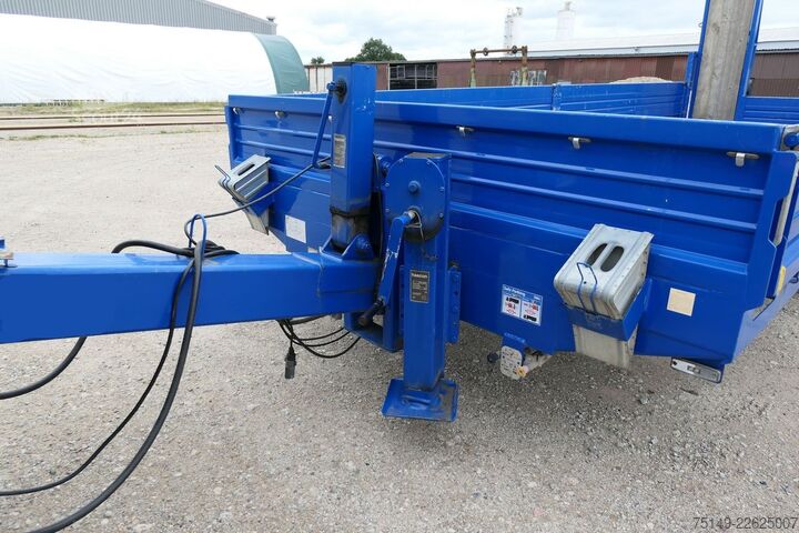 Žemagrindė platforma priekaba BLOMENRÖHR 664/11900, Tandem, 6.400mm lang,Rampen,Container