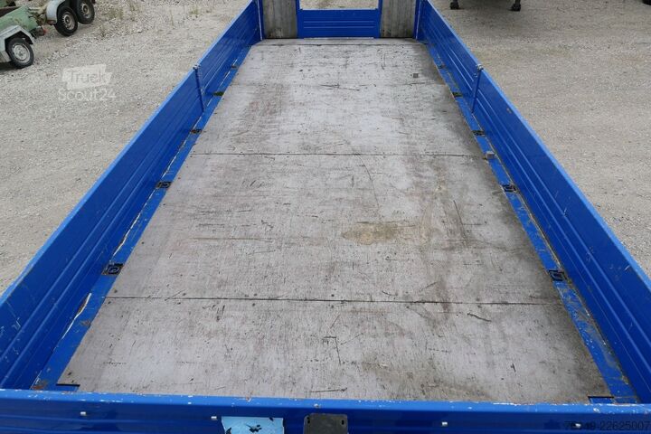 Žemagrindė platforma priekaba BLOMENRÖHR 664/11900, Tandem, 6.400mm lang,Rampen,Container