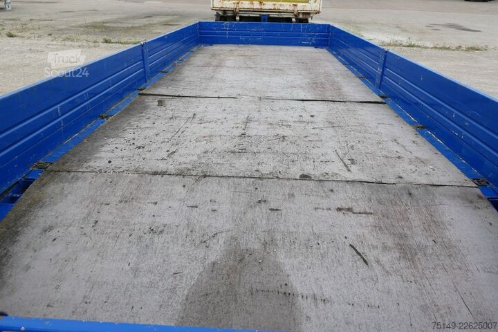 Žemagrindė platforma priekaba BLOMENRÖHR 664/11900, Tandem, 6.400mm lang,Rampen,Container