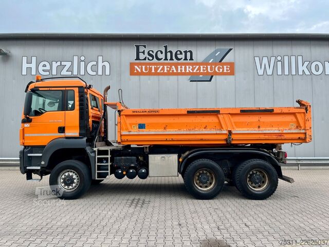 Pašizgāzējs kravas automašīna MAN TGS 26.500 6x6 BB | MEILLER*Retarder*1.Hand*AC
