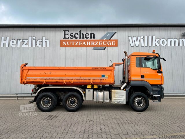 Pašizgāzējs kravas automašīna MAN TGS 26.500 6x6 BB | MEILLER*Retarder*1.Hand*AC