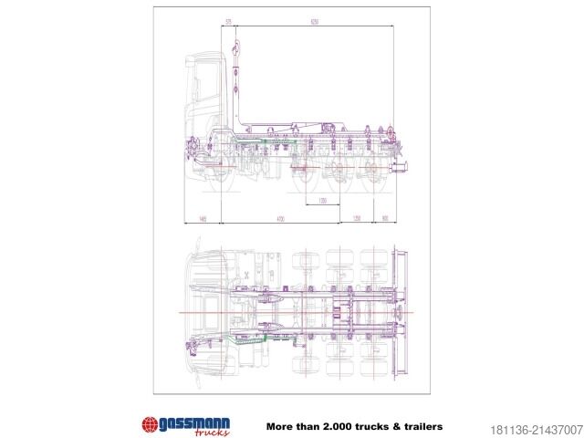 Крюковой мусоровоз  T20-47-S Abrollanlage
