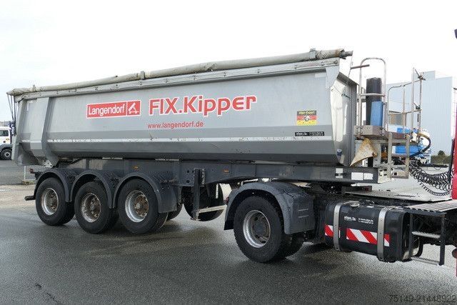 Polpriklopnik kiper LANGENDORF SKS-HS 24/29, Stahl, Hardox, 26m³, Luft-Lift,BPW