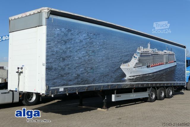 Open oplegger met zeil FLIEGL SDS 350 MegaRunner, Edscha, SAF, Luft, Zurrösen