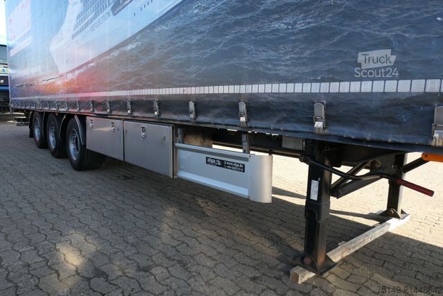 Open oplegger met zeil FLIEGL SDS 350 MegaRunner, Edscha, SAF, Luft, Zurrösen