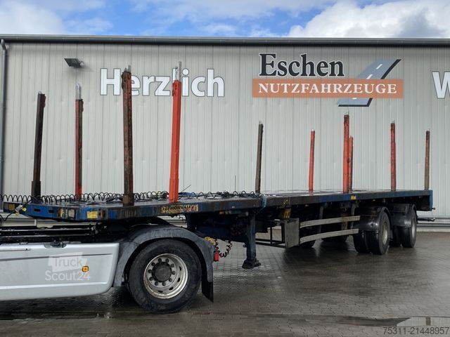 Werkplatform oplegger FAYMONVILLE SPZ-2AA | 2x Achsen gelenkt*ausziehbar*BPW*1.Hd!