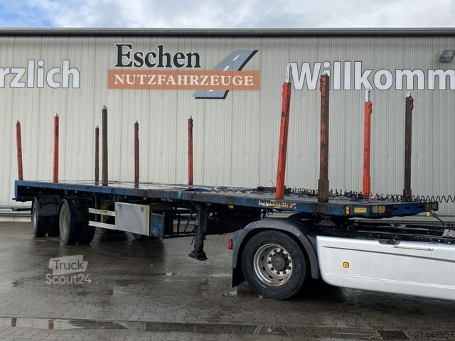 Werkplatform oplegger FAYMONVILLE SPZ-2AA | 2x Achsen gelenkt*ausziehbar*BPW*1.Hd!