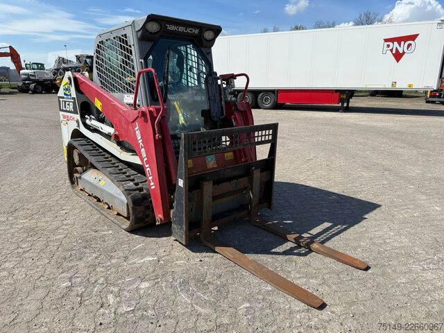 Mini-pelle TAKEUCHI TL-6R, Kompaktlader, Schaufel, Palettengabel