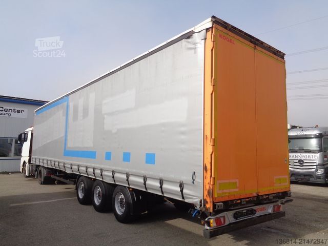 Semi-remorque bâchée KÖGEL SN24 MEGA 435/50 R19,5 SAF
