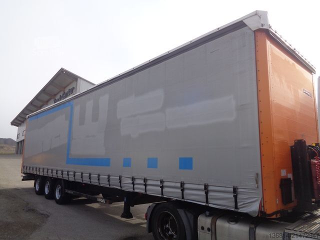 Semi-remorque bâchée KÖGEL SN24 MEGA 435/50 R19,5 SAF