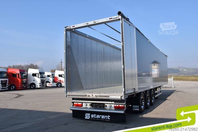 Semi-remorque à plancher roulant KRAKER 8mm 92m³ Alufelgen Verzinkt BPW Funk. MIETE