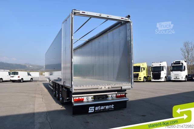 Semi-remorque à plancher roulant KRAKER 8mm 92m³ Alufelgen Verzinkt BPW Funk. MIETE