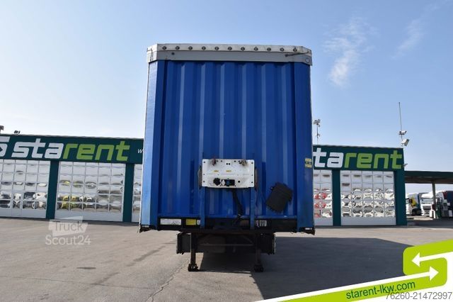 Open semitrailer with tarp KRONE Palettenkasten SAF Achsen TÜV 5/26