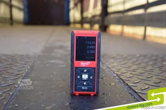 Open semitrailer with tarp KRONE Palettenkasten SAF Achsen TÜV 5/26