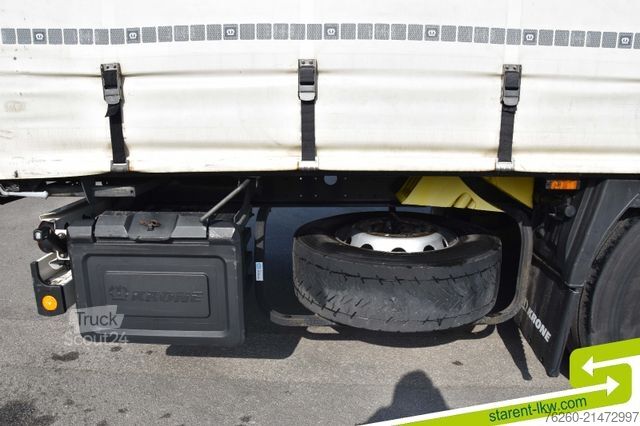 Open semitrailer with tarp KRONE Palettenkasten SAF Achsen TÜV 5/26