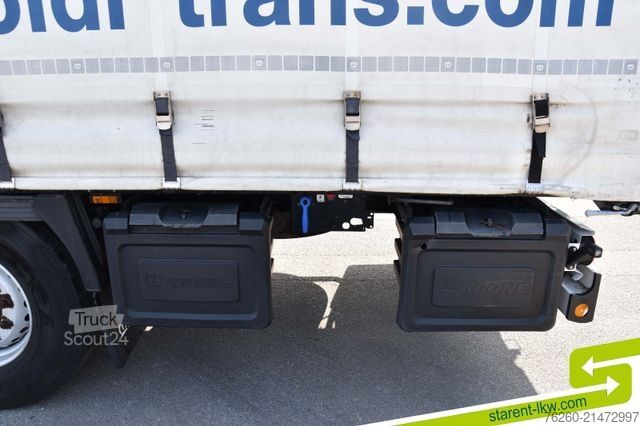 Open semitrailer with tarp KRONE Palettenkasten SAF Achsen TÜV 5/26