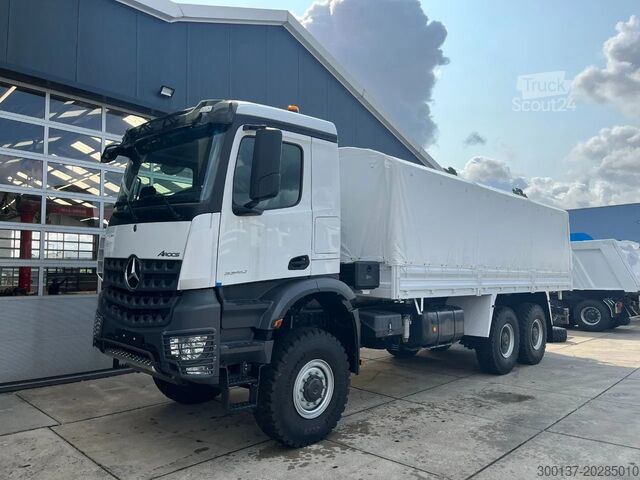 Tarpaulin Mercedes-Benz Arocs 3340 A 6x6 Cargo Truck