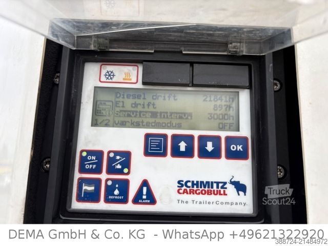 Chladírenský návěs SCHMITZ CARGOBULL SSCBS3B*Rohrbahnen*Palettenkasten*Meet*Fleisch*