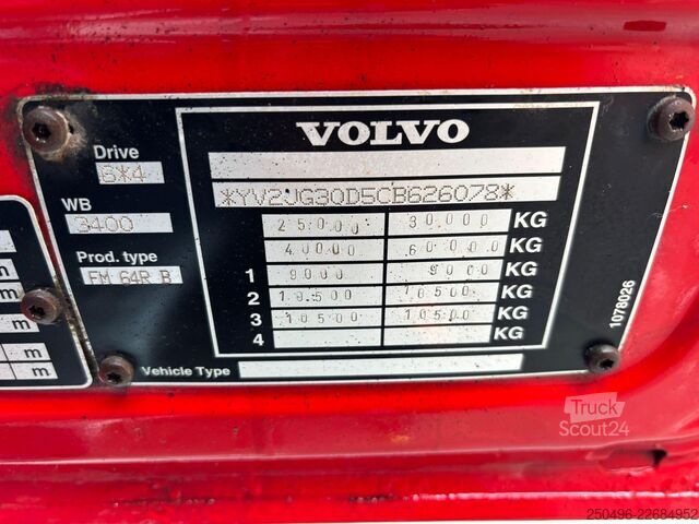 Tipper Volvo FMX 500 6x4 RETARDER / FULL STEEL / BOX L=4650 mm