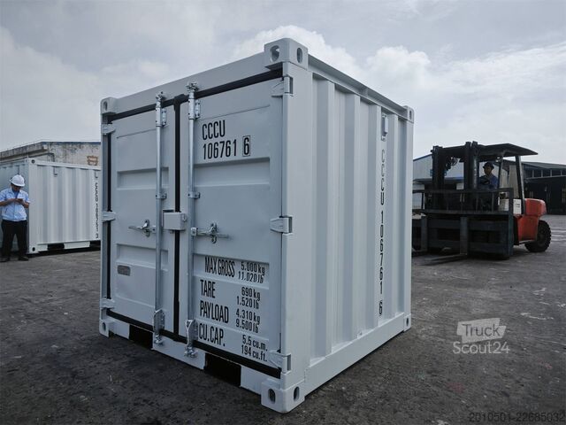  6 Fuß Seecontainer / Anthrazit Lichtgrau / Minicontainer /Baucontainer
