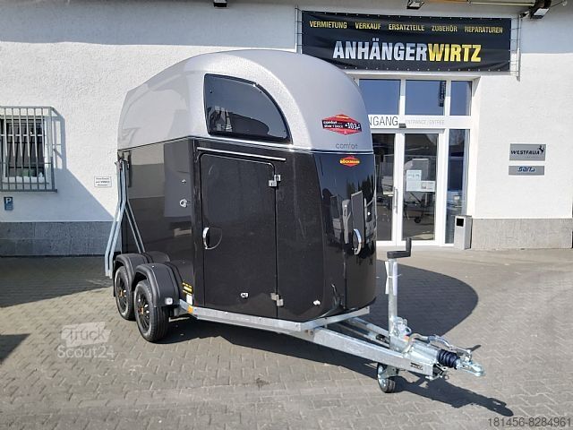 Rimorchio cavalli Böckmann Comfort Esprit silver black Sattelkammer Trittschutz 100 km/H aus Vorrat
