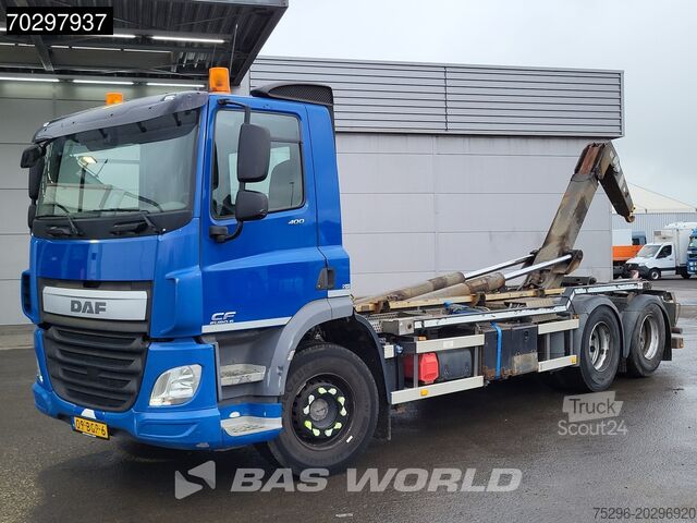 Sistema de braço de gancho DAF CF 400 6X2 VDL S-21-6200 Hooklift Lift Axle Aut...