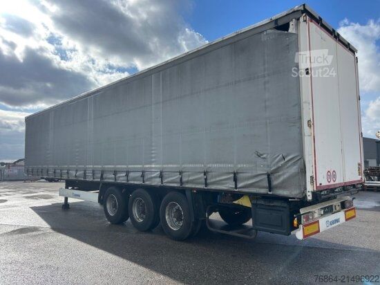 Öppen semitrailer med kapell KRONE SD TAUTLINER, EDSCHA-VERDECK, BPW-ACHSEN,