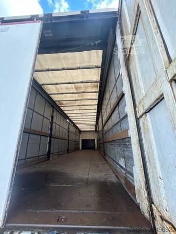 Öppen semitrailer med kapell KRONE SD TAUTLINER, EDSCHA-VERDECK, BPW-ACHSEN,