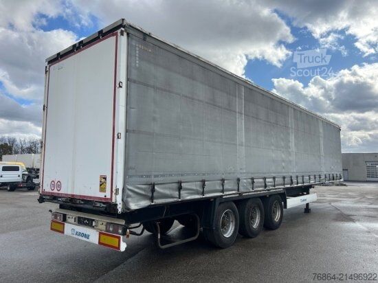 Öppen semitrailer med kapell KRONE SD TAUTLINER, EDSCHA-VERDECK, BPW-ACHSEN,