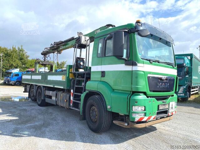Кран-манипулятор на шасси грузовика MAN TG-S 26.320 6x2-2 BL Pritsche Kran Hiab XS166 DS