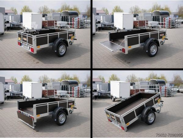 Bilvagn Neptun Trailwood kippbar 2,02x1,25m 750kg GN078