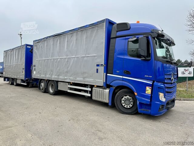 Transport de volume Mercedes-Benz Actros 2645 6x2 105m³ JUMBO + RETARDER + KRAN P...