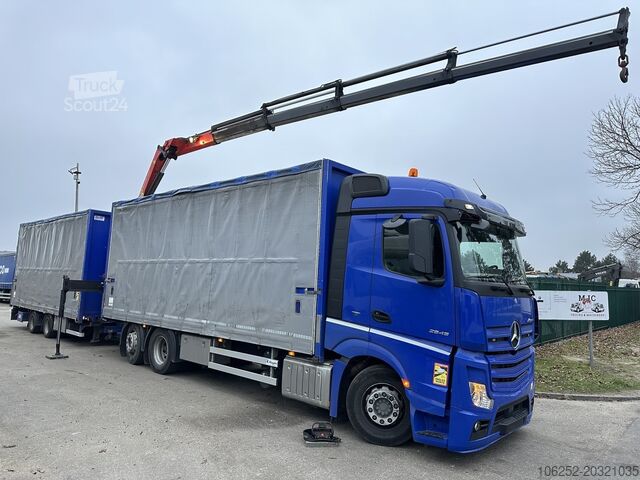 Volumetransport Mercedes-Benz Actros 2645 6x2 105m³ JUMBO + RETARDER + KRAN P...