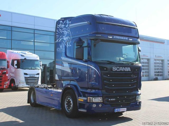 Стандартный седельный тягач SCANIA R490, RETARDER, DOUBLE CIRCUIT HYDRAULIC, EURO 6
