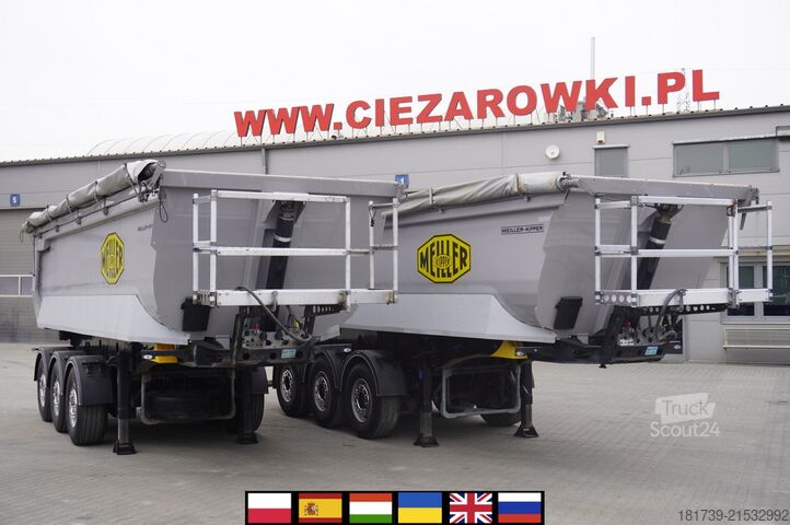 Volquete semirremolque MEILLER Kipper KISA3 tipper semi-trailer/2 units