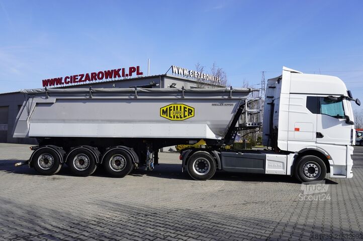 Volquete semirremolque MEILLER Kipper KISA3 tipper semi-trailer/2 units