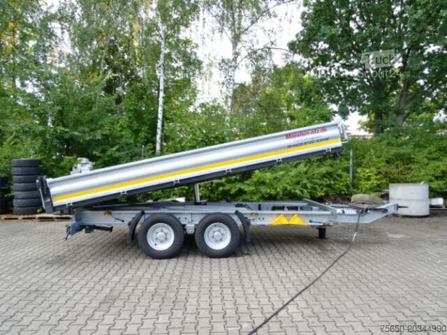 Kiepaanhangwagen Möslein TTG 11 Verzinkt  neuer Tandem 3- Seitenkipper Tieflader-- Neufahrzeug --