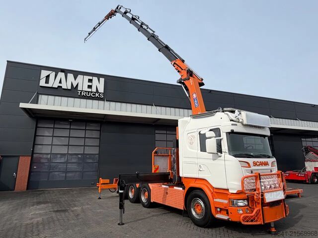 Kranbil Scania R580 V8 R 580 LB 8x4 HMF 4020-K6 + JIB FJ 600-K4