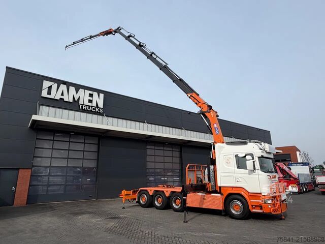 Kranbil Scania R580 V8 R 580 LB 8x4 HMF 4020-K6 + JIB FJ 600-K4