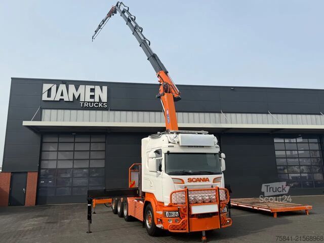 Kranbil Scania R580 V8 R 580 LB 8x4 HMF 4020-K6 + JIB FJ 600-K4